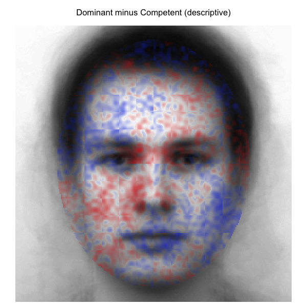Descriptive map: dominant minus competent